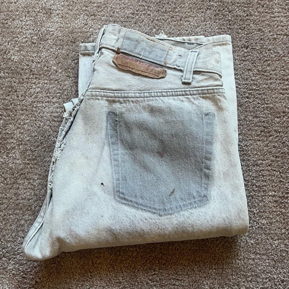 VTG 80’s Levi’s 501 Grey Denim Button Fly Jeans